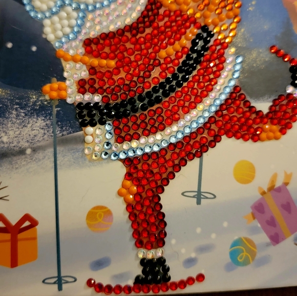 Santa Clause Delivering Gifts Via Ski Card [2 Available] - Picture 3 of 7